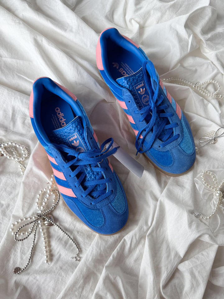 GAZELLE INDIOR VELVET BLUE PINK 100 % ORIGINALES 🩰🎀