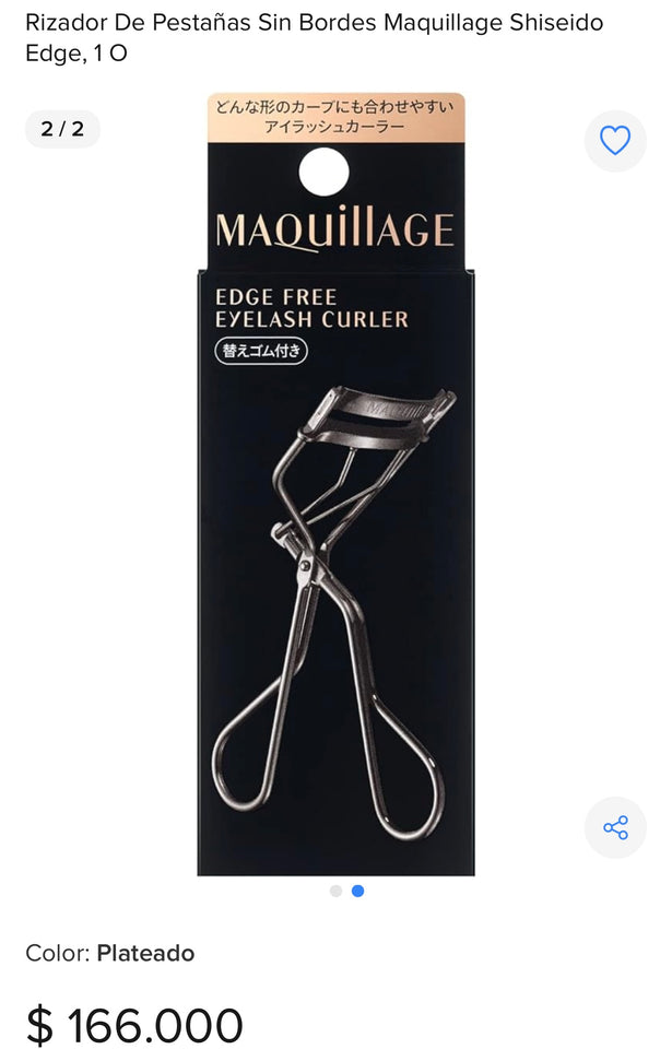 RIZADOR MAQUILLAGE X  SHISEIDO 100 % ORIGINAL