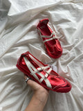 BALLET ONITSUKA TIGER RED METALIC