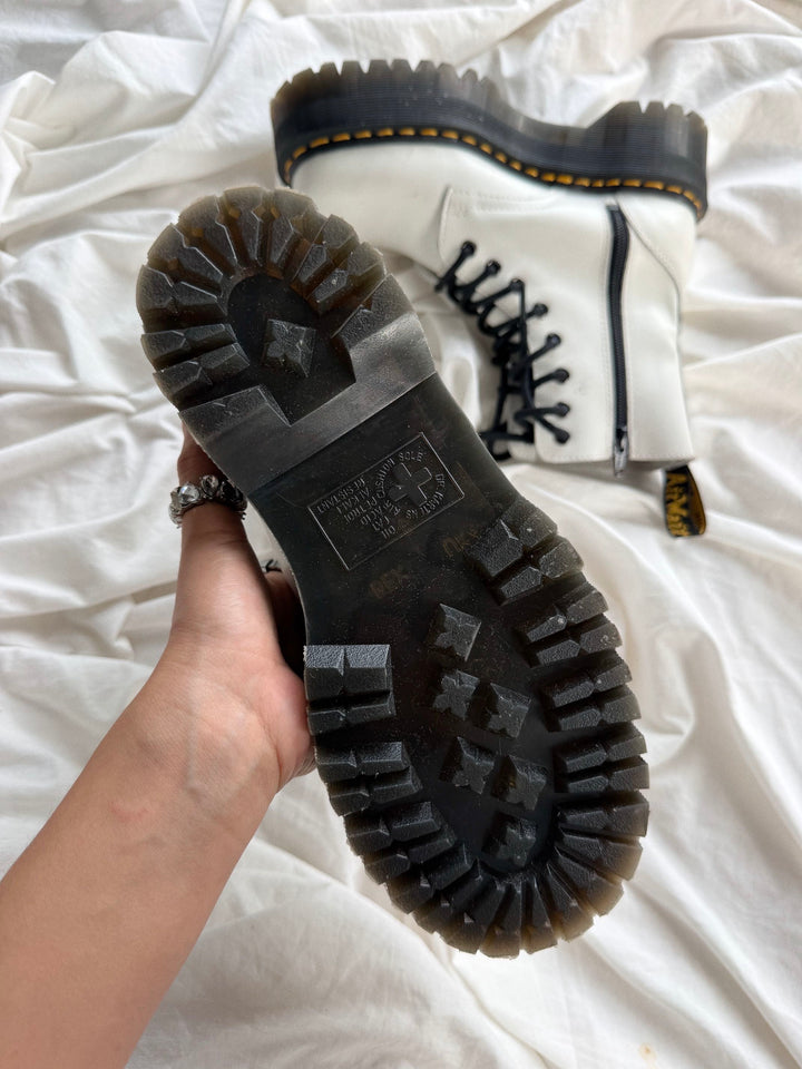 Botas Dr. Martens Jadon White Talla 37 Col USED