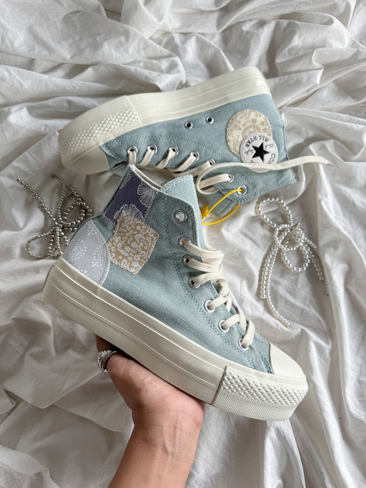 Platforms Chuck 70’s tipo Denim Patchwork  🌊