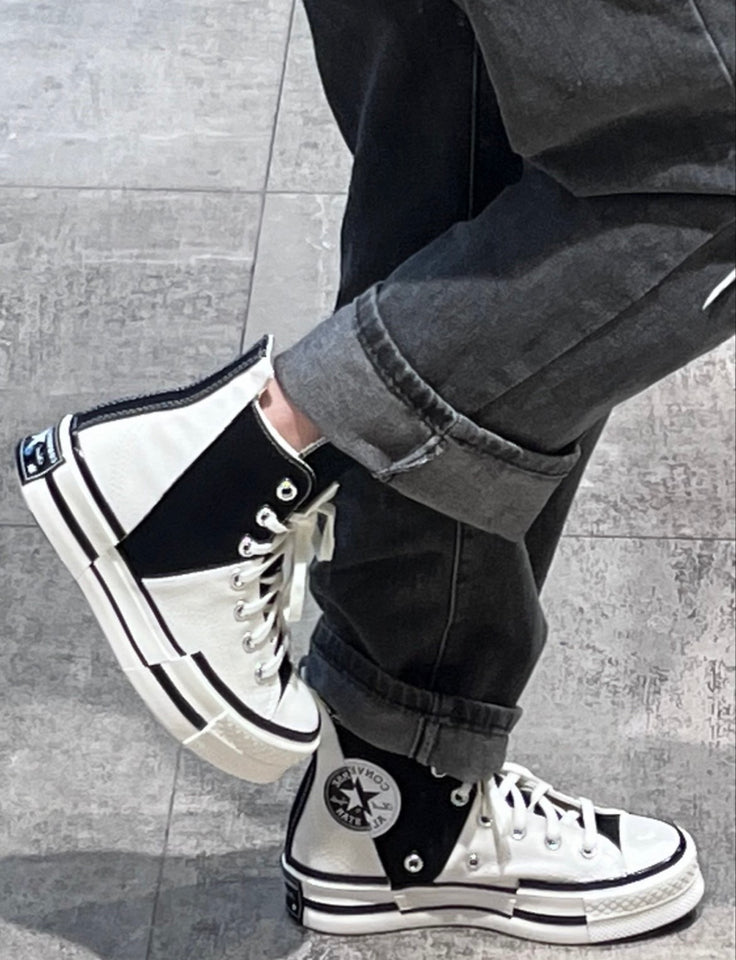 Plataforma Chuck 70 Plus Egret BLACK AND WHITE 🤍🖤
