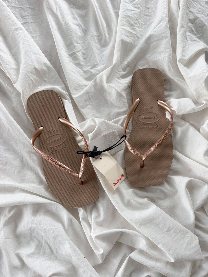 Havaianas x Zara Slim Rose Gold
