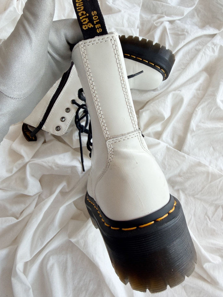 Botas Dr. Martens Jadon White Talla 37 Col USED detalles