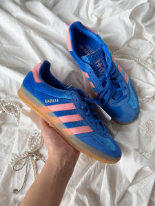 GAZELLE INDIOR VELVET BLUE PINK 100 % ORIGINALES 🩰🎀