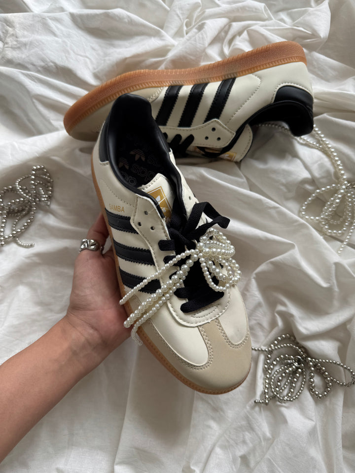 Adidas  SAMBA BLACK 🤍🖤 BEIGE