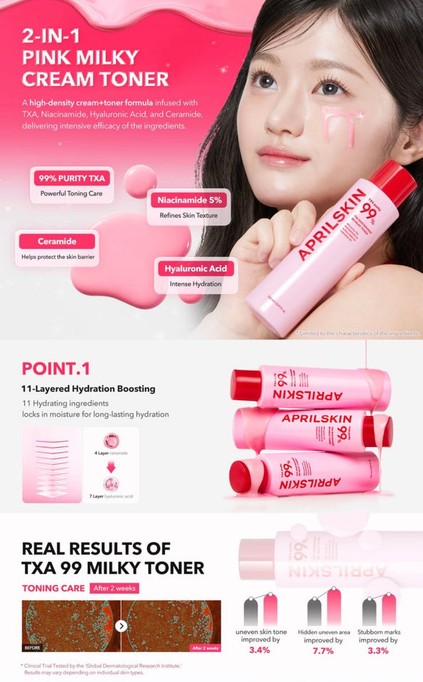 APRILSKIN TXA Niacinamide 99 Milky Toner