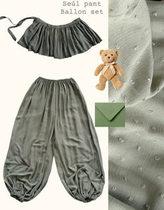 Seúl Pant Ballon Set Pistacho