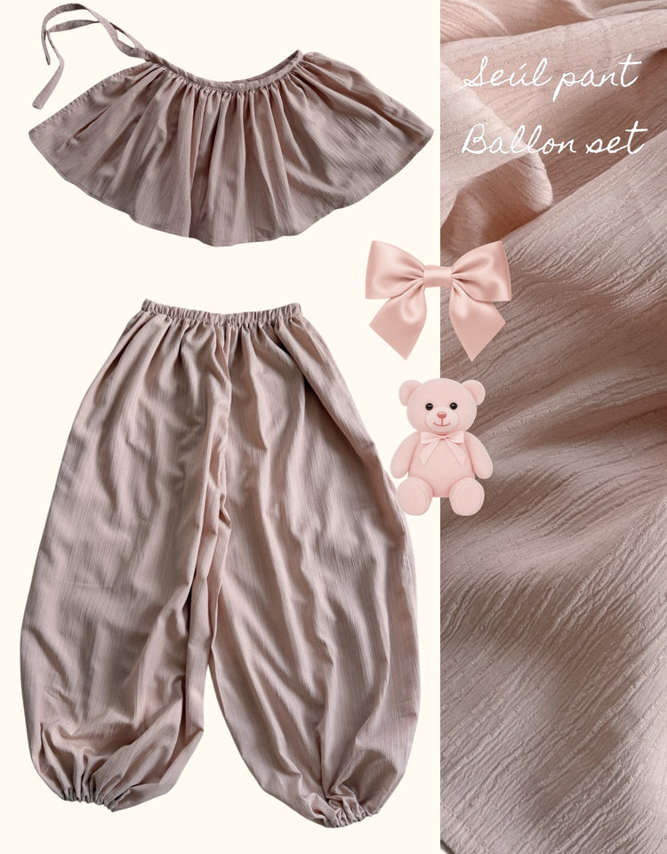 Seúl Pant Ballon Set Palo de Rosa